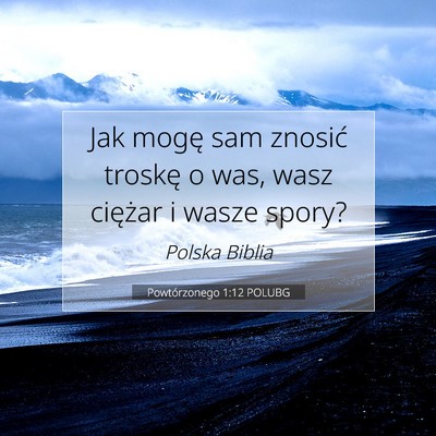 Powtórzonego 1:12 POLUBG Obraz Wersetu Biblijnego