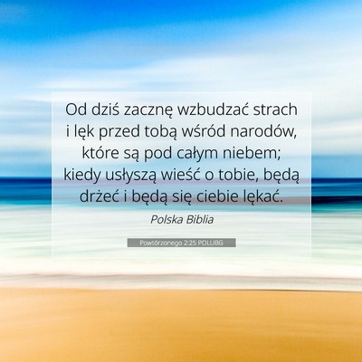 Powtórzonego 2:25 Werset Biblijny Wyjaśniony