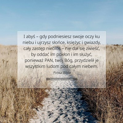 Powtórzonego 4:19 POLUBG Obraz Wersetu Biblijnego