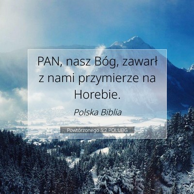Powtórzonego 5:2 POLUBG Obraz Wersetu Biblijnego