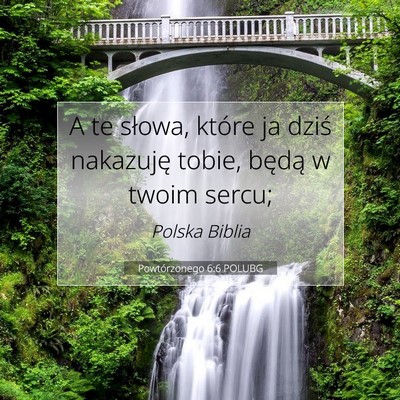 Powtórzonego 6:6 POLUBG Obraz Wersetu Biblijnego