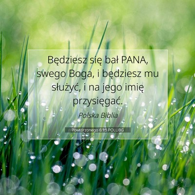 Powtórzonego 6:13 POLUBG Obraz Wersetu Biblijnego