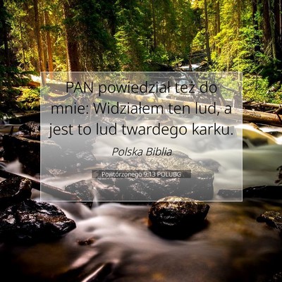 Powtórzonego 9:13 POLUBG Obraz Wersetu Biblijnego