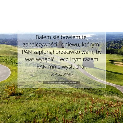 Powtórzonego 9:19 POLUBG Obraz Wersetu Biblijnego