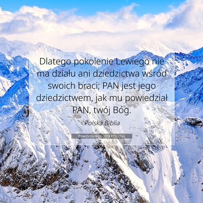 Powtórzonego 10:9 POLUBG Obraz Wersetu Biblijnego