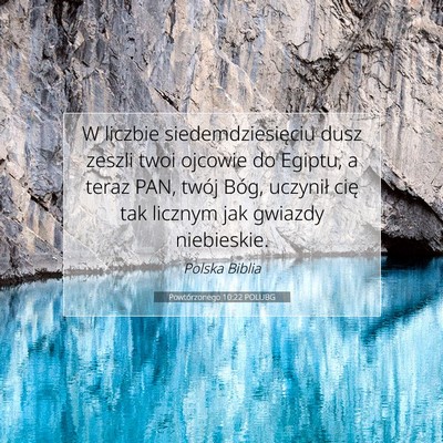 Powtórzonego 10:22 POLUBG Obraz Wersetu Biblijnego