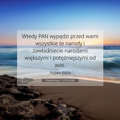 Powtórzonego 11:23 POLUBG Obraz Wersetu Biblijnego