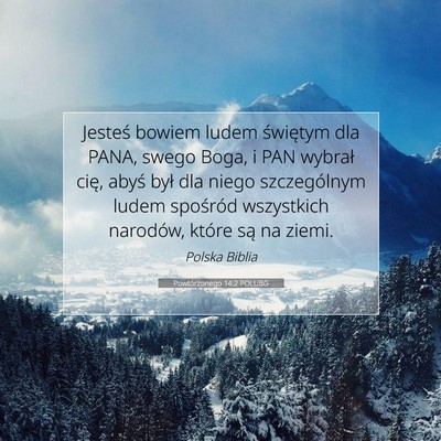 Powtórzonego 14:2 POLUBG Obraz Wersetu Biblijnego