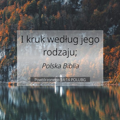 Powtórzonego 14:14 Werset Biblijny Wyjaśniony