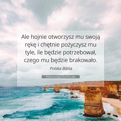 Powtórzonego 15:8 POLUBG Obraz Wersetu Biblijnego