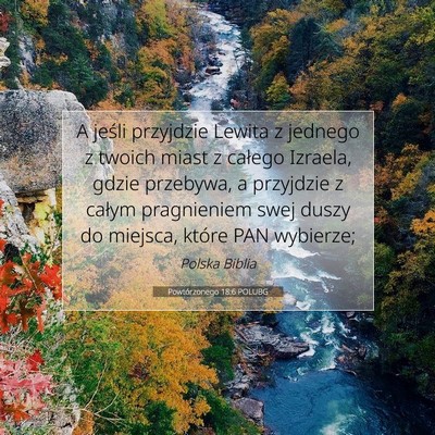 Powtórzonego 18:6 POLUBG Obraz Wersetu Biblijnego