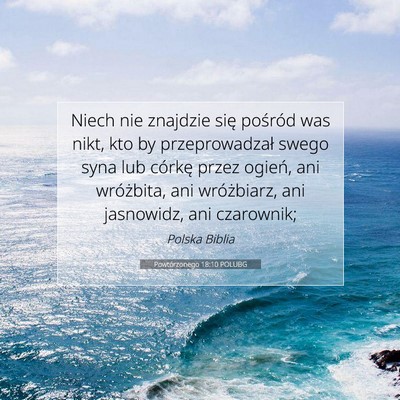 Powtórzonego 18:10 POLUBG Obraz Wersetu Biblijnego