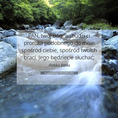 Powtórzonego 18:15 POLUBG Obraz Wersetu Biblijnego