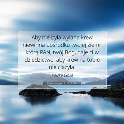 Powtórzonego 19:10 Werset Biblijny Wyjaśniony