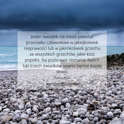 Powtórzonego 19:15 POLUBG Obraz Wersetu Biblijnego