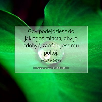 Powtórzonego 20:10 POLUBG Obraz Wersetu Biblijnego