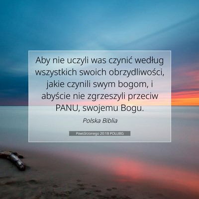 Powtórzonego 20:18 POLUBG Obraz Wersetu Biblijnego