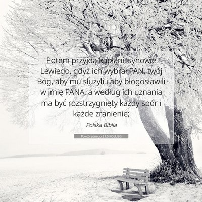 Powtórzonego 21:5 POLUBG Obraz Wersetu Biblijnego