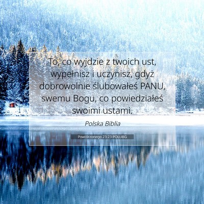 Powtórzonego 23:23 POLUBG Obraz Wersetu Biblijnego