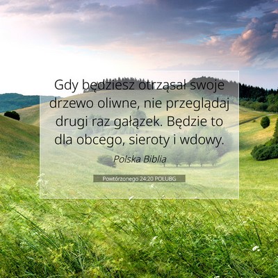 Powtórzonego 24:20 Werset Biblijny Wyjaśniony