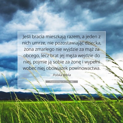 Powtórzonego 25:5 Werset Biblijny Wyjaśniony
