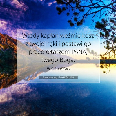 Powtórzonego 26:4 POLUBG Obraz Wersetu Biblijnego