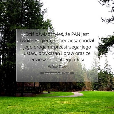 Powtórzonego 26:17 POLUBG Obraz Wersetu Biblijnego