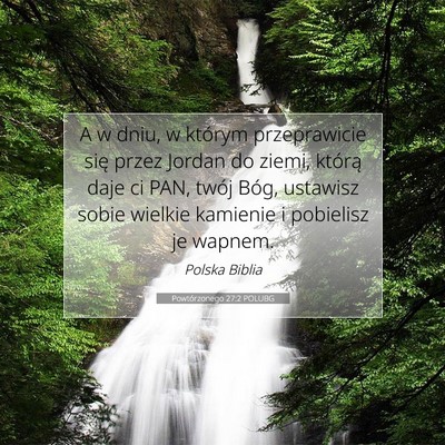 Powtórzonego 27:2 POLUBG Obraz Wersetu Biblijnego