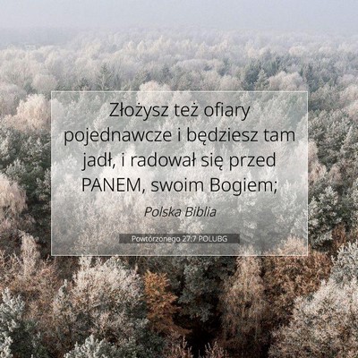 Powtórzonego 27:7 Werset Biblijny Wyjaśniony