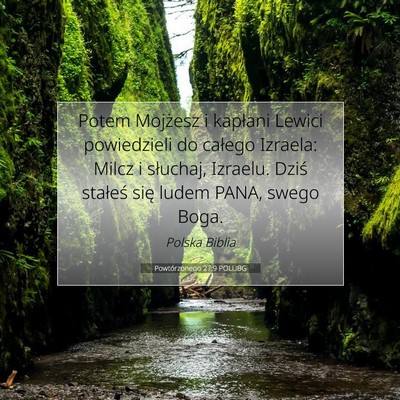 Powtórzonego 27:9 POLUBG Obraz Wersetu Biblijnego
