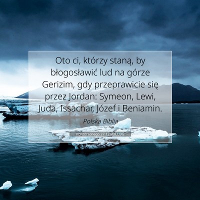 Powtórzonego 27:12 POLUBG Obraz Wersetu Biblijnego