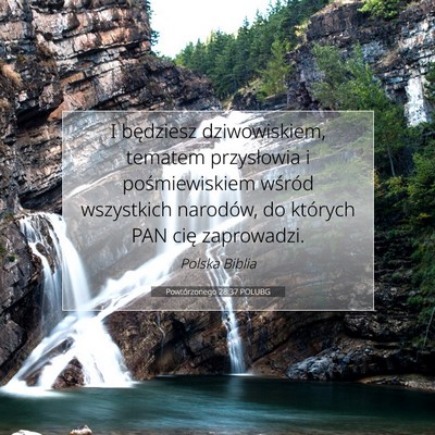 Powtórzonego 28:37 POLUBG Obraz Wersetu Biblijnego