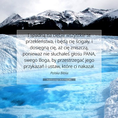 Powtórzonego 28:45 POLUBG Obraz Wersetu Biblijnego