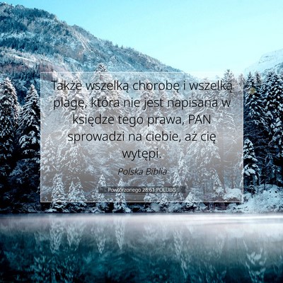 Powtórzonego 28:61 Werset Biblijny Wyjaśniony