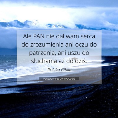 Powtórzonego 29:4 POLUBG Obraz Wersetu Biblijnego