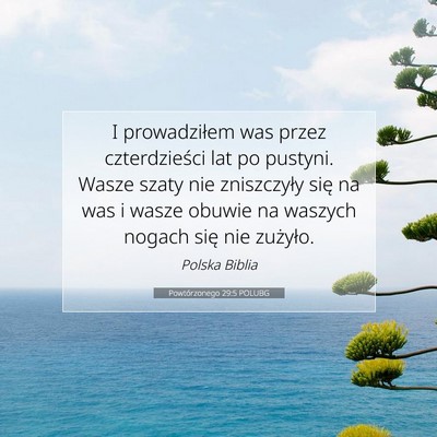 Powtórzonego 29:5 POLUBG Obraz Wersetu Biblijnego