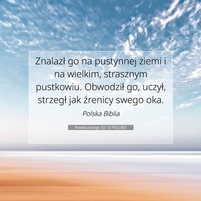 Powtórzonego 32:10 POLUBG Obraz Wersetu Biblijnego