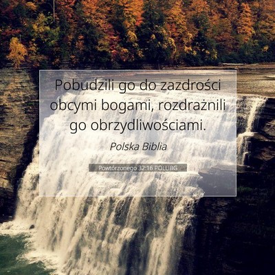 Powtórzonego 32:16 POLUBG Obraz Wersetu Biblijnego