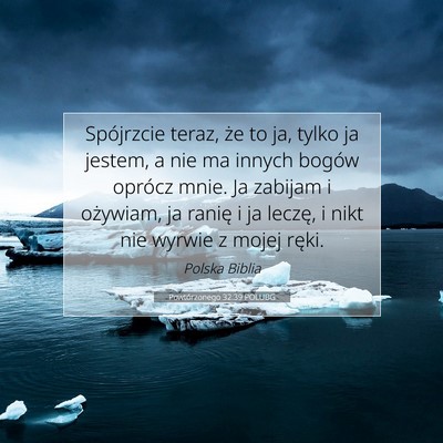 Powtórzonego 32:39 POLUBG Obraz Wersetu Biblijnego