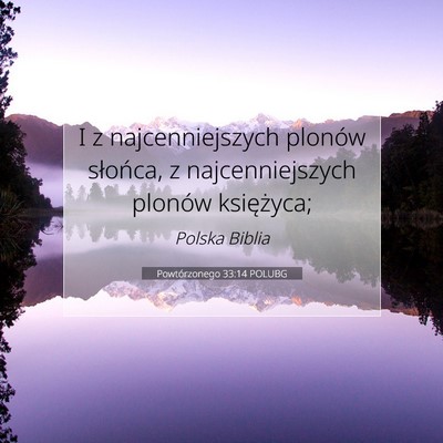 Powtórzonego 33:14 POLUBG Obraz Wersetu Biblijnego