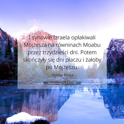 Powtórzonego 34:8 POLUBG Obraz Wersetu Biblijnego