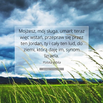 Jozuego 1:2 POLUBG Obraz Wersetu Biblijnego
