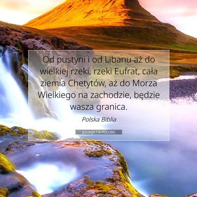 Jozuego 1:4 POLUBG Obraz Wersetu Biblijnego