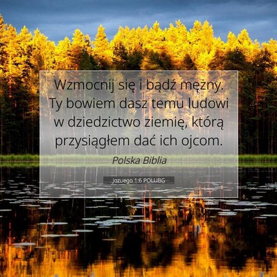 Jozuego 1:6 POLUBG Obraz Wersetu Biblijnego