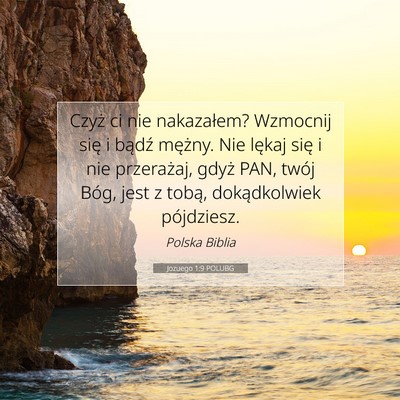 Jozuego 1:9 POLUBG Obraz Wersetu Biblijnego
