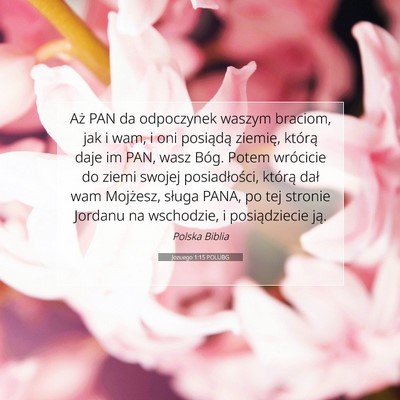 Jozuego 1:15 POLUBG Obraz Wersetu Biblijnego