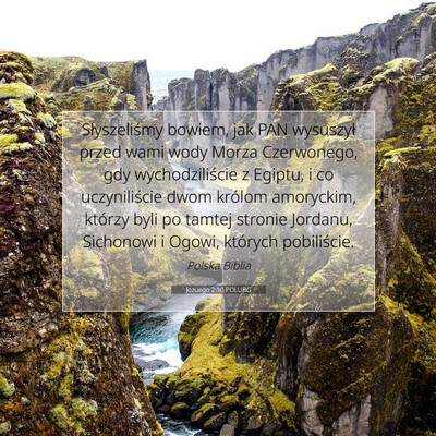 Jozuego 2:10 POLUBG Obraz Wersetu Biblijnego
