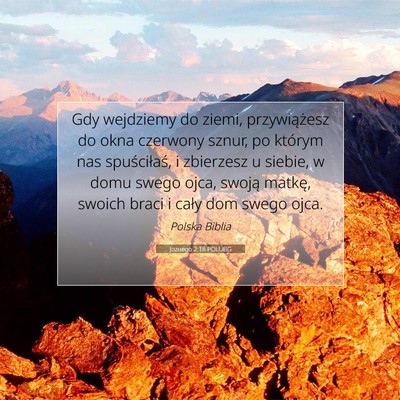 Jozuego 2:18 POLUBG Obraz Wersetu Biblijnego