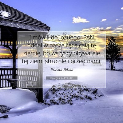 Jozuego 2:24 POLUBG Obraz Wersetu Biblijnego