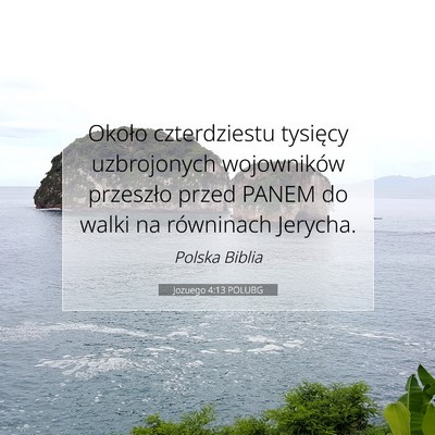 Jozuego 4:13 Werset Biblijny Wyjaśniony